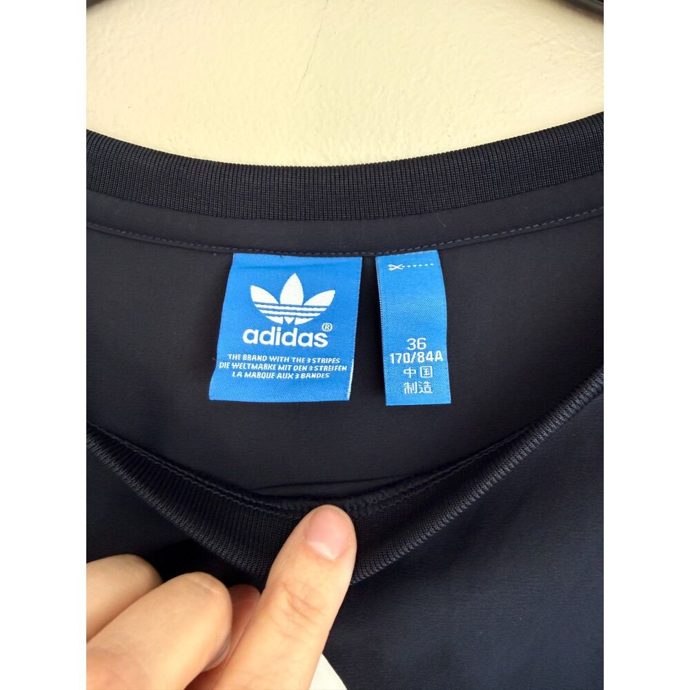 Adidas Originals Navy Blue Trefoil Wind-Shirt / Pullover -‎ Small - Picture 4 of 12